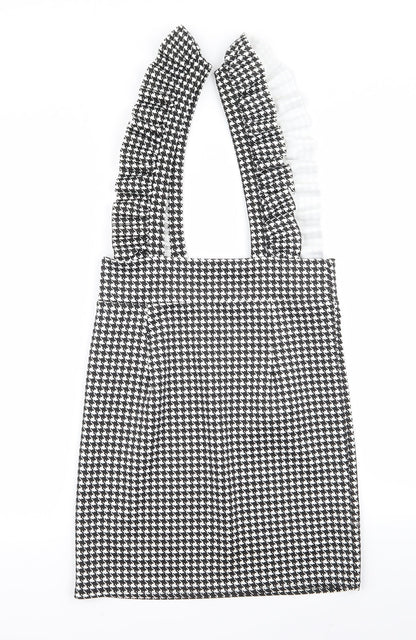 Cameo Womens White Check Rayon Slip Dress  Size 10