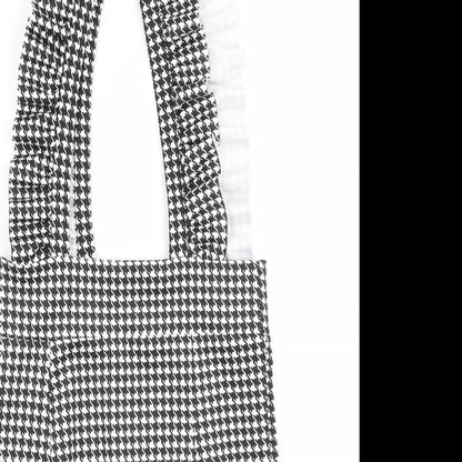 Cameo Womens White Check Rayon Slip Dress  Size 10