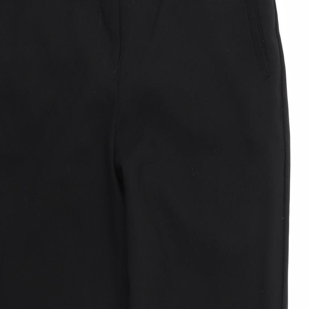 Womens UK Size 10 Peacocks Regular Fit  Black Trousers