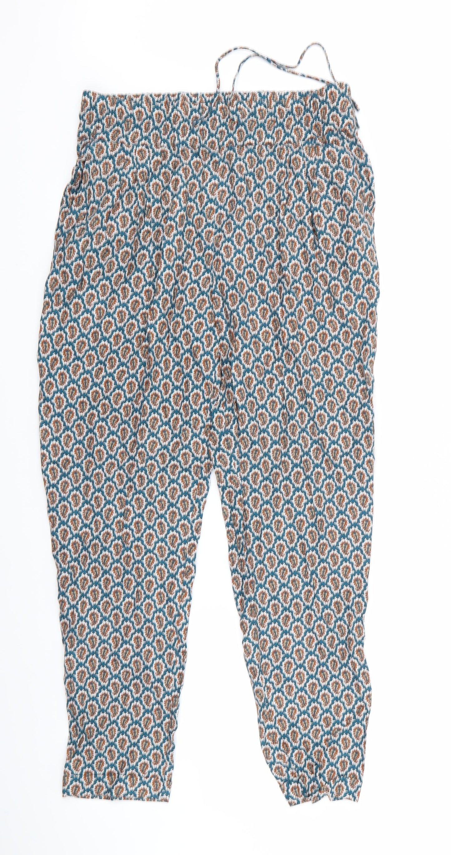 missimo Womens Blue Paisley  Trousers  Size 40 L27 in