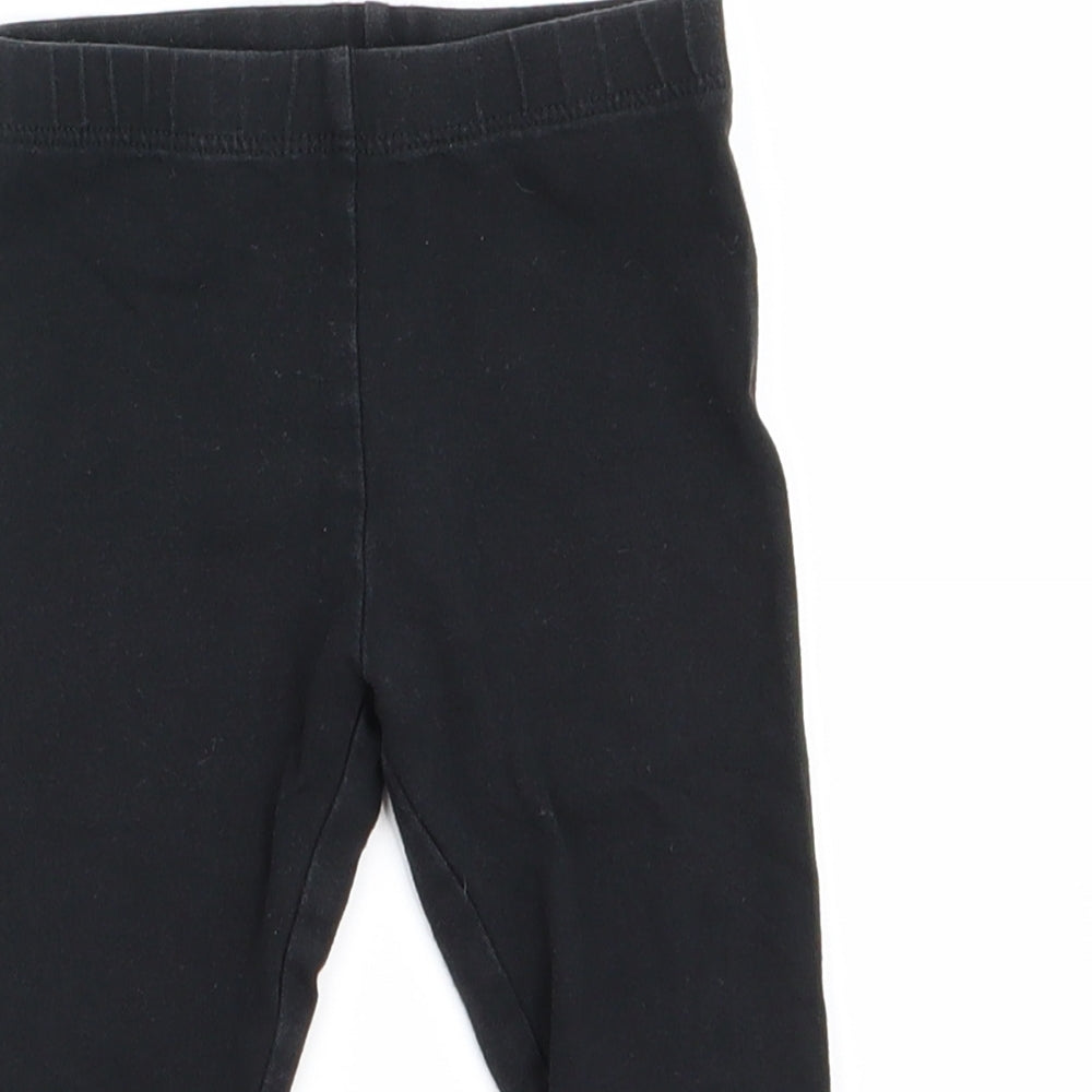 NEXT Girls Black   Track Pants Trousers Size 9 Months