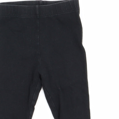 NEXT Girls Black   Track Pants Trousers Size 9 Months