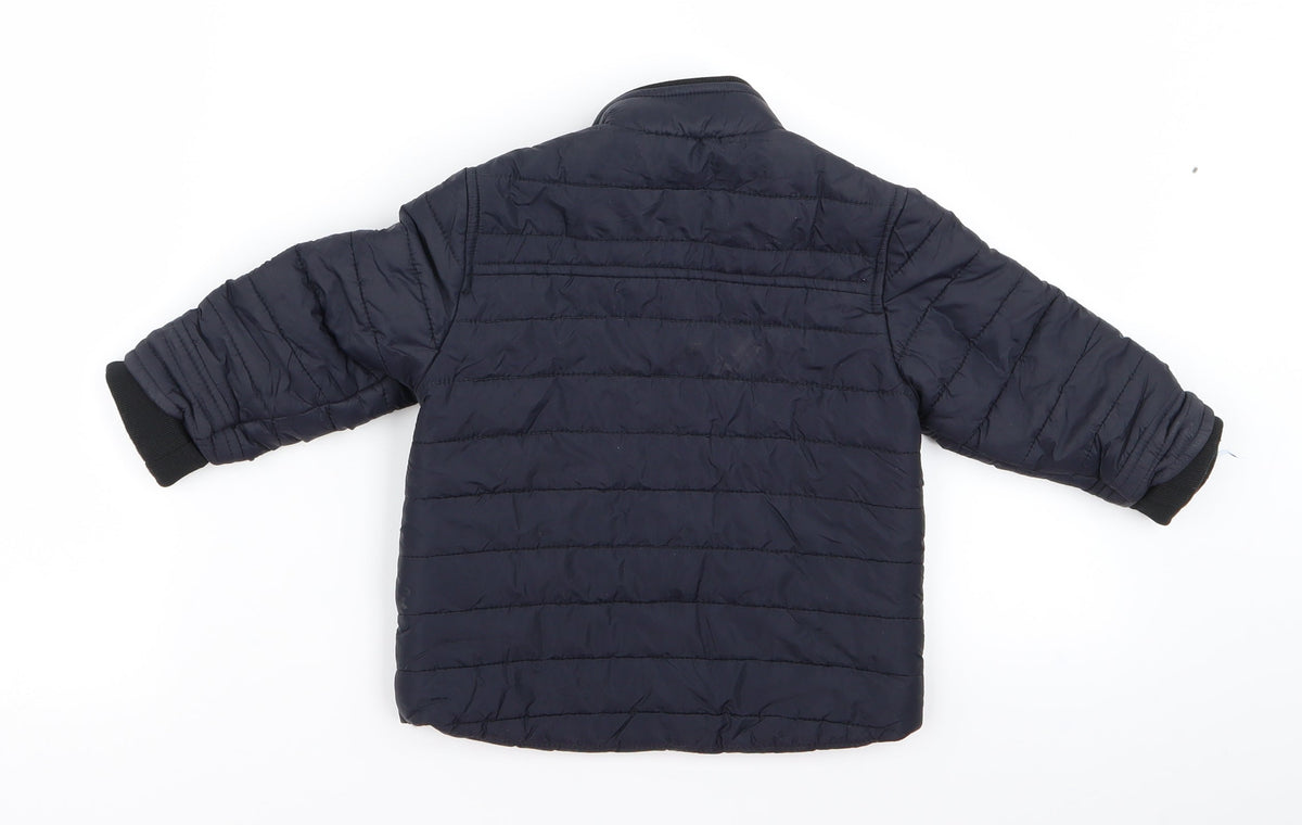 Next Baby Black   Jacket  Size 12 Months