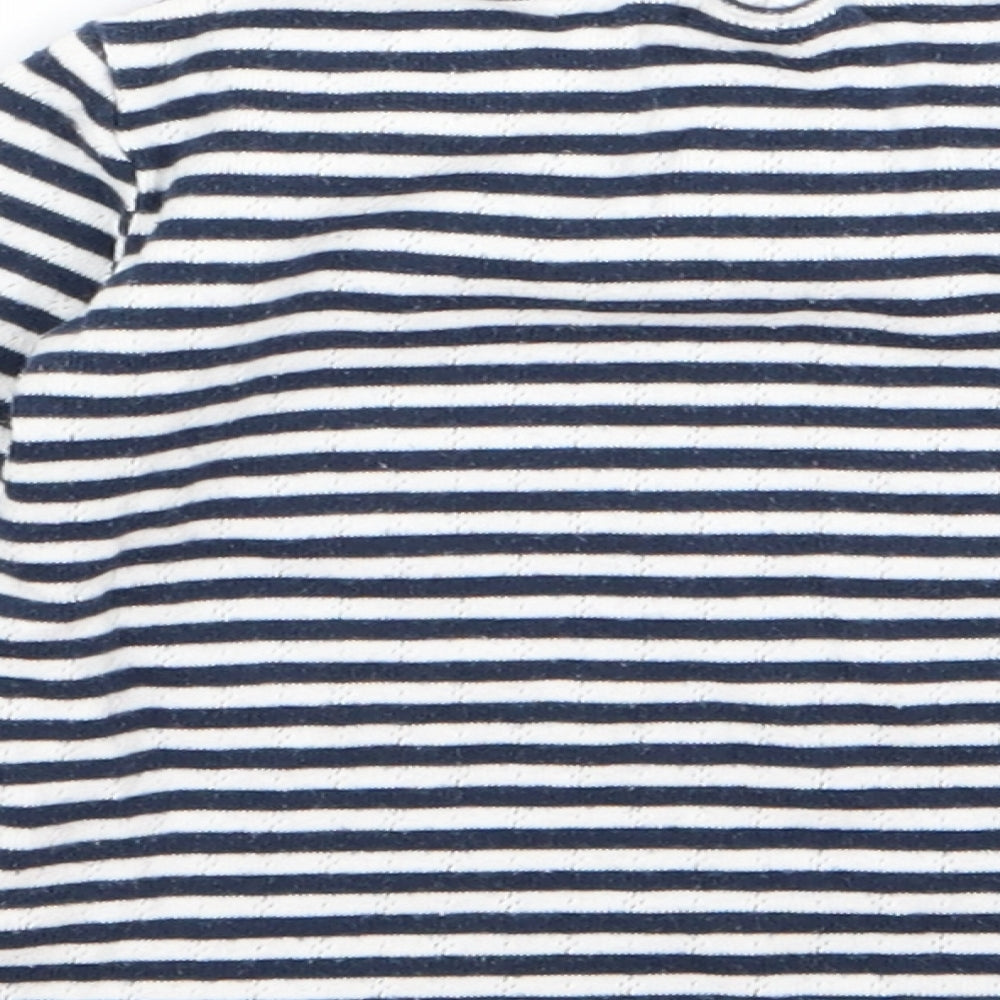 NEXT Baby Black Striped  Tunic T-Shirt Size 12 Months