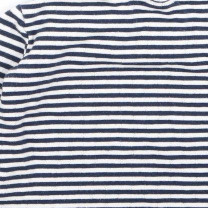 NEXT Baby Black Striped  Tunic T-Shirt Size 12 Months