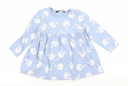 georg Baby Blue Animal Print  A-Line  Size 12 Months