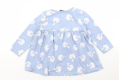 georg Baby Blue Animal Print  A-Line  Size 12 Months