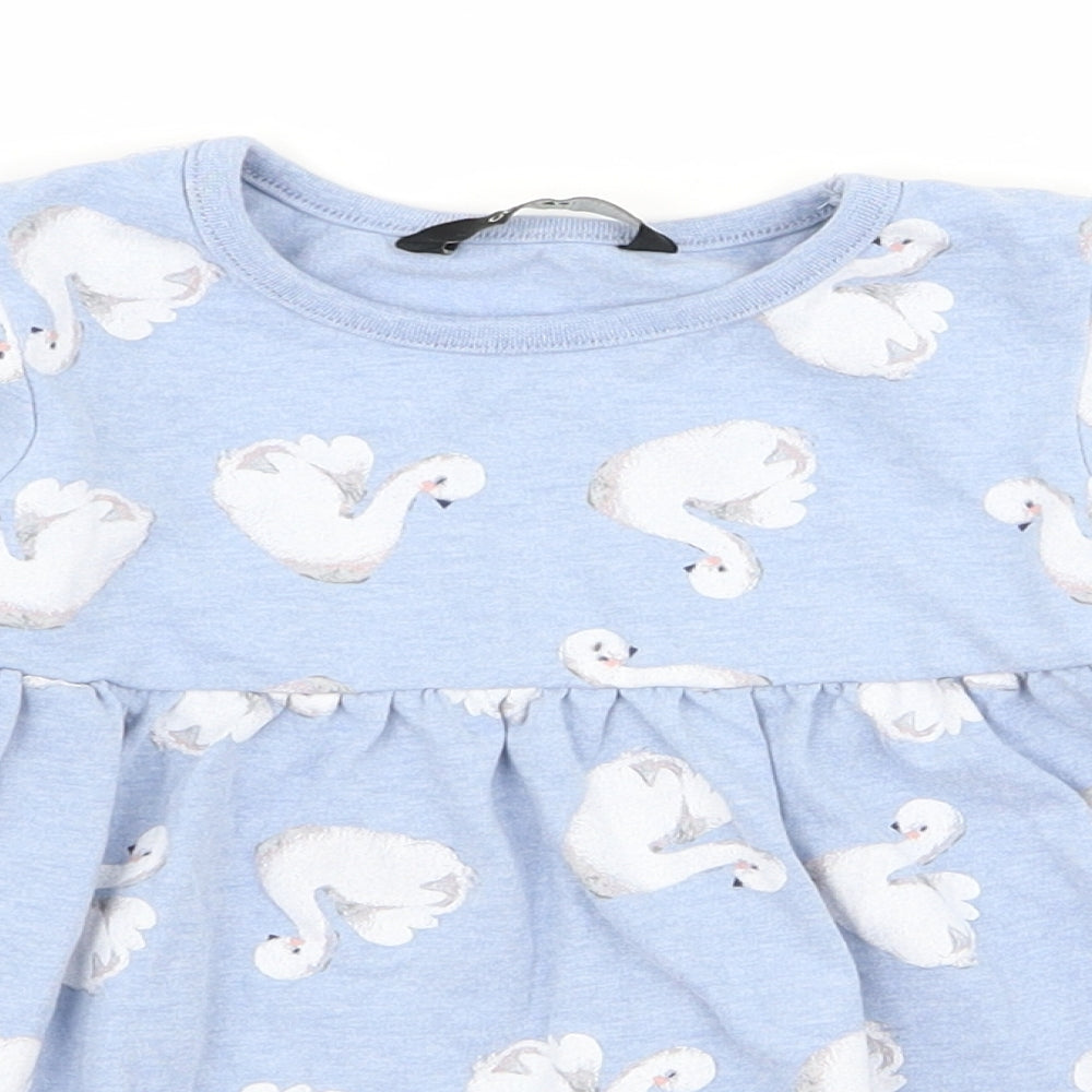 georg Baby Blue Animal Print  A-Line  Size 12 Months