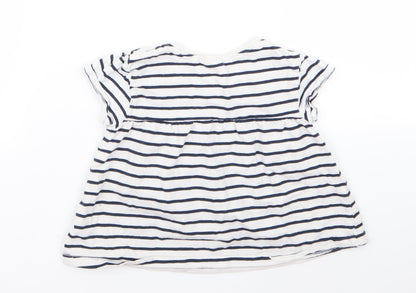 nxr Baby White Striped  A-Line  Size 24 Months