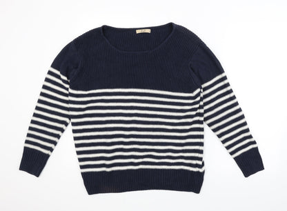 Z by Z Mens Blue Striped  Pullover Jumper Size S