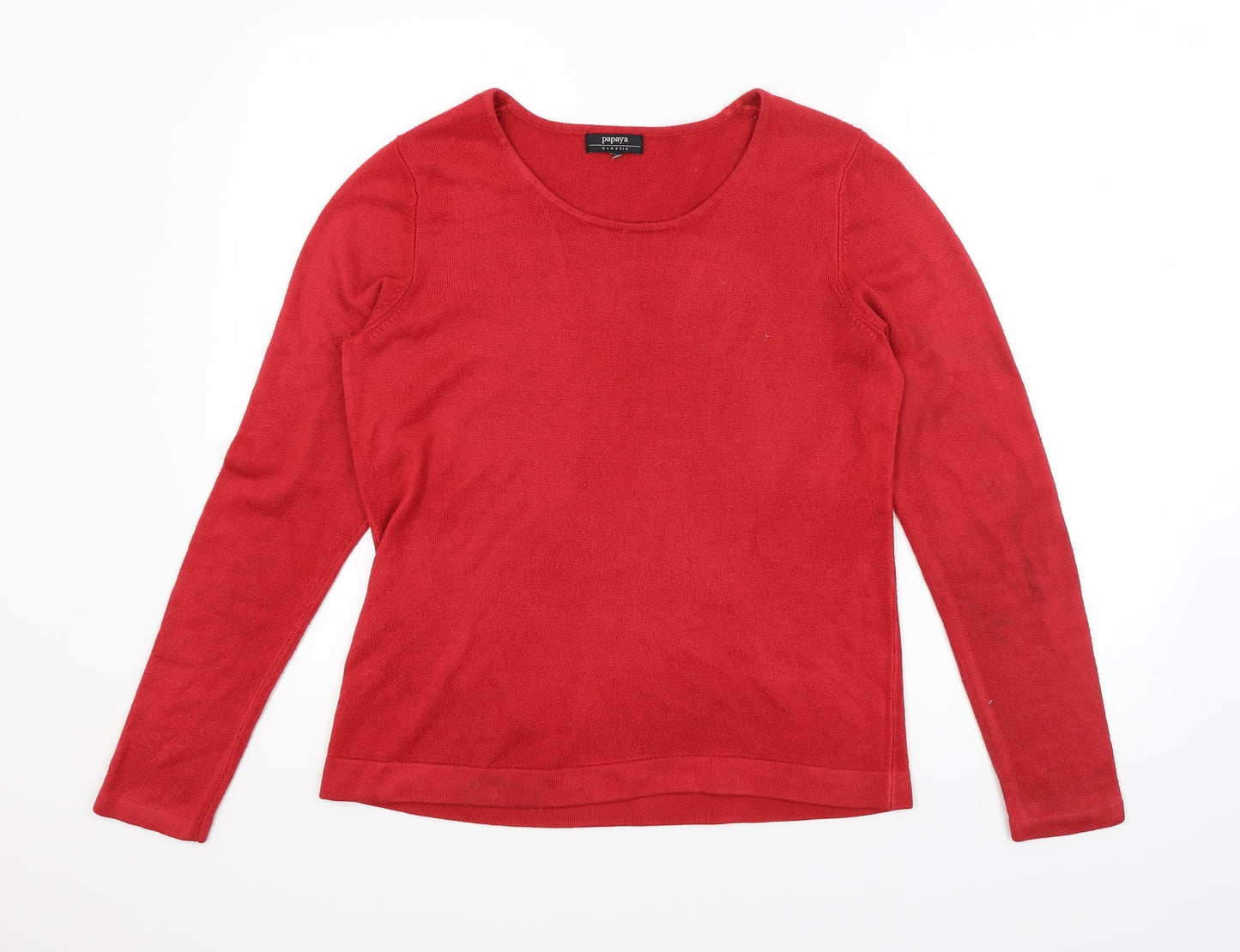 Papaya Classic Womens Red   Pullover Jumper Size 14