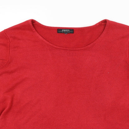 Papaya Classic Womens Red   Pullover Jumper Size 14