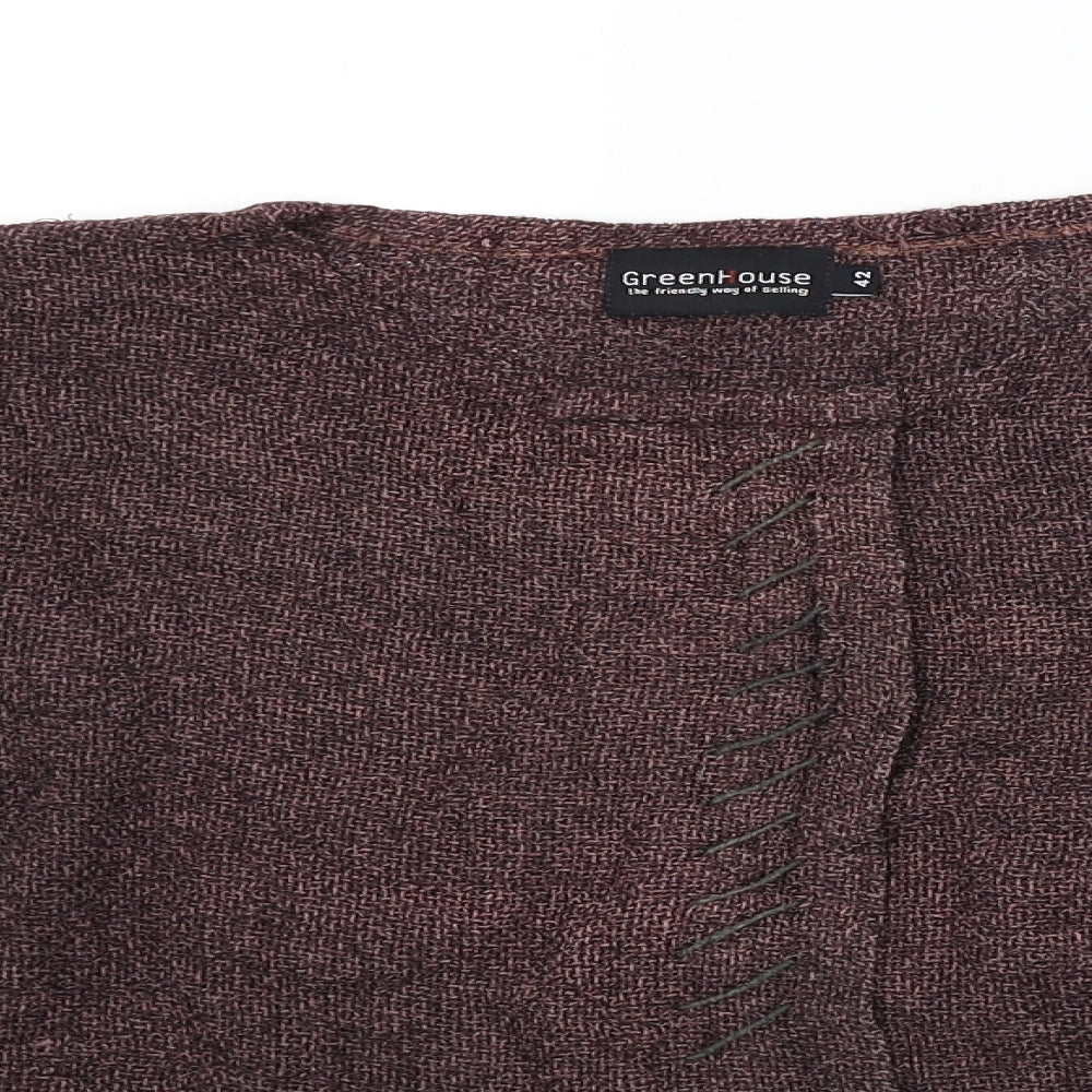 GreenHouse Womens Red   Cardigan Jumper Size 14  - Cropped