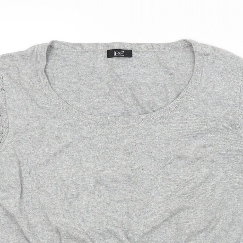 F&F Womens Grey   Pullover Jumper Size 16