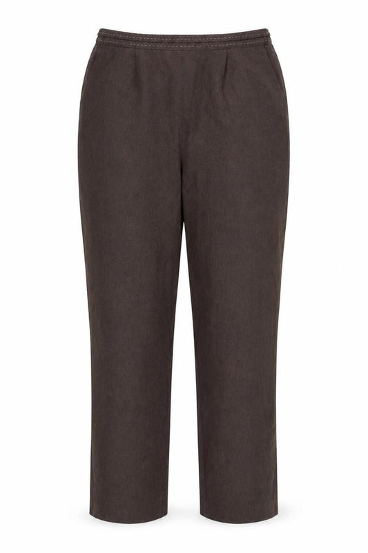 BM Collection Womens Brown   Trousers  Size 16 L25 in