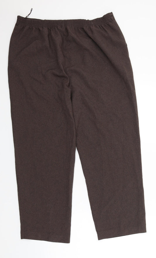 BM Collection Womens Brown   Trousers  Size 16 L25 in