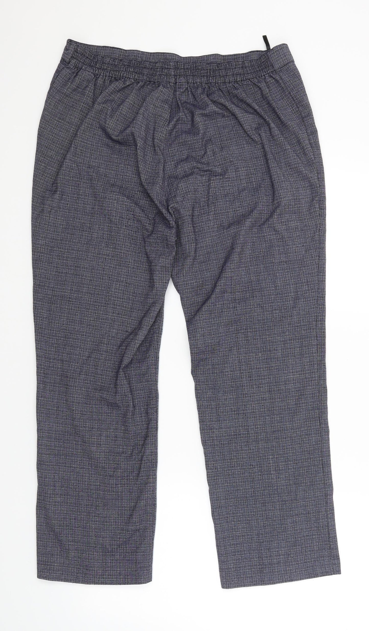 Womens UK Size 14 Marks & Spencer Regular Fit  Blue Trousers