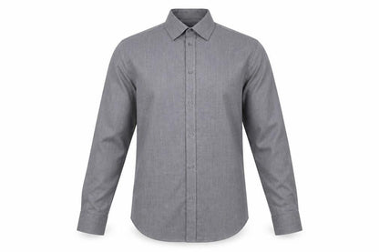 Mens UK Size 15.5 George Grey  Button-Up Long Sleeve Casual Shirt