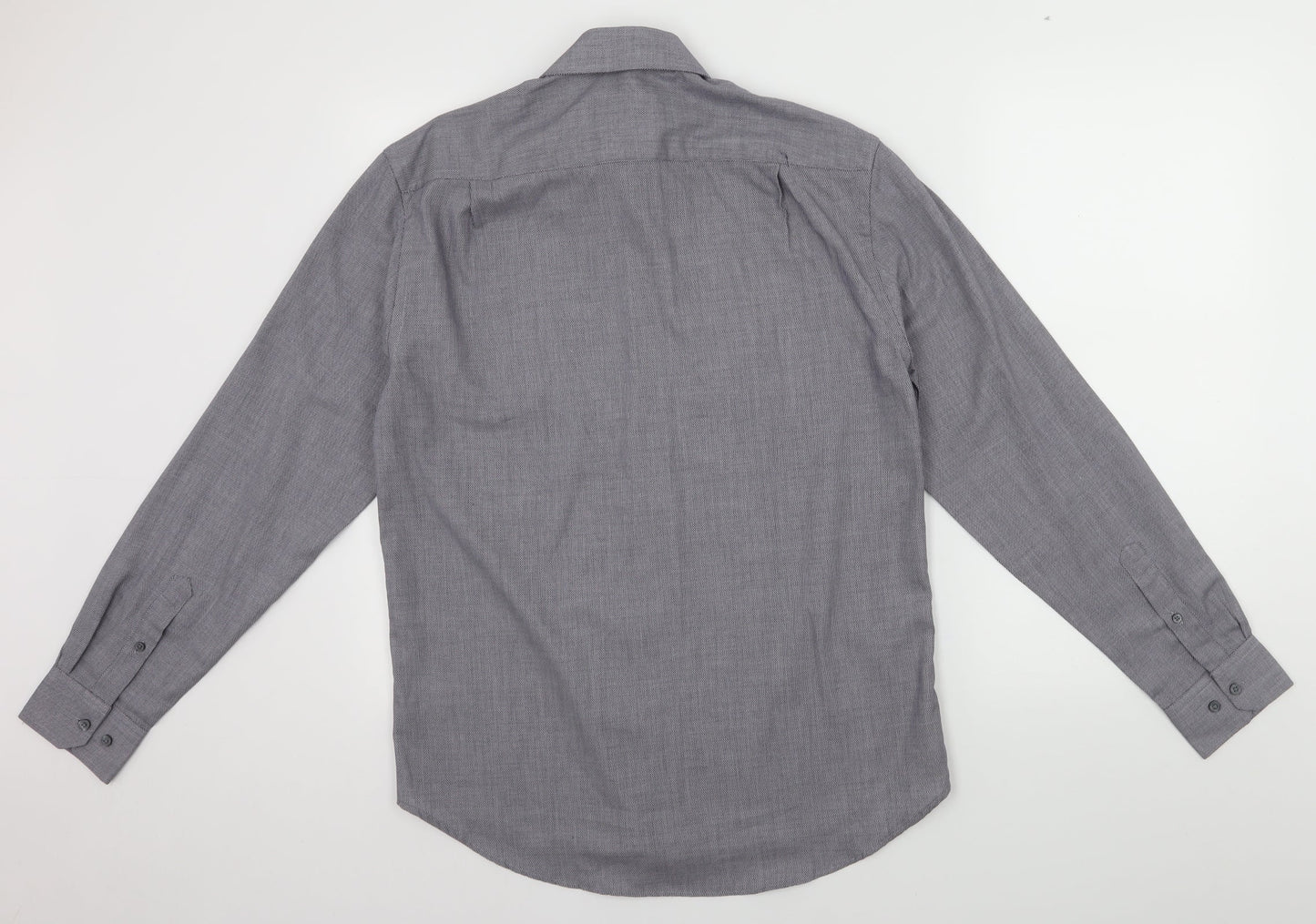 George Mens Grey    Button-Up Size 15.5