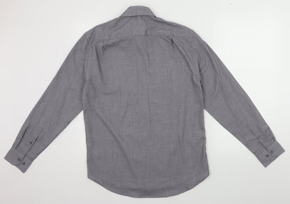 George Mens Grey    Button-Up Size 15.5