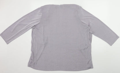 Julipa Womens Purple   Cardigan Jumper Size M