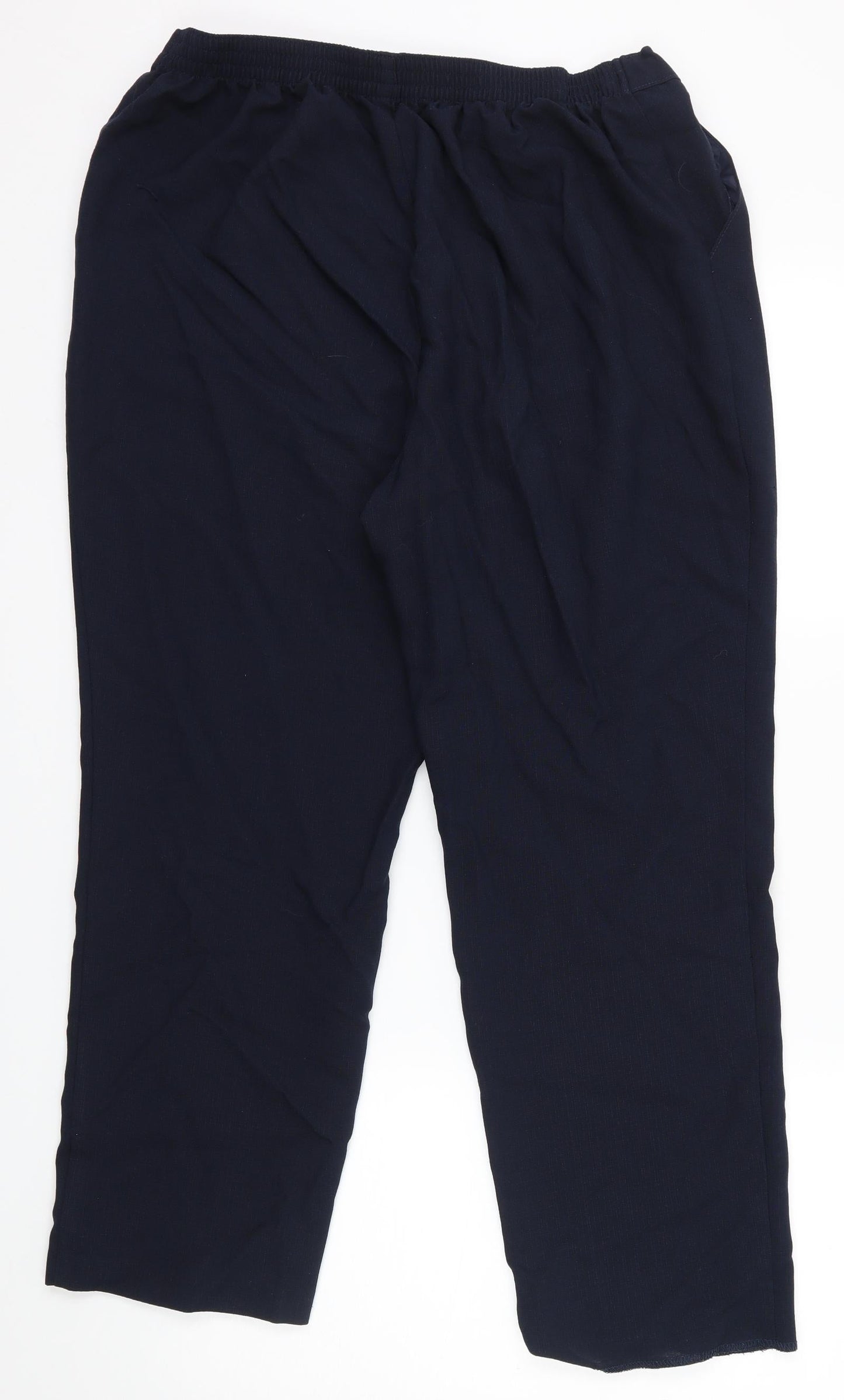 M&S Womens Blue   Trousers  Size 16 L26 in