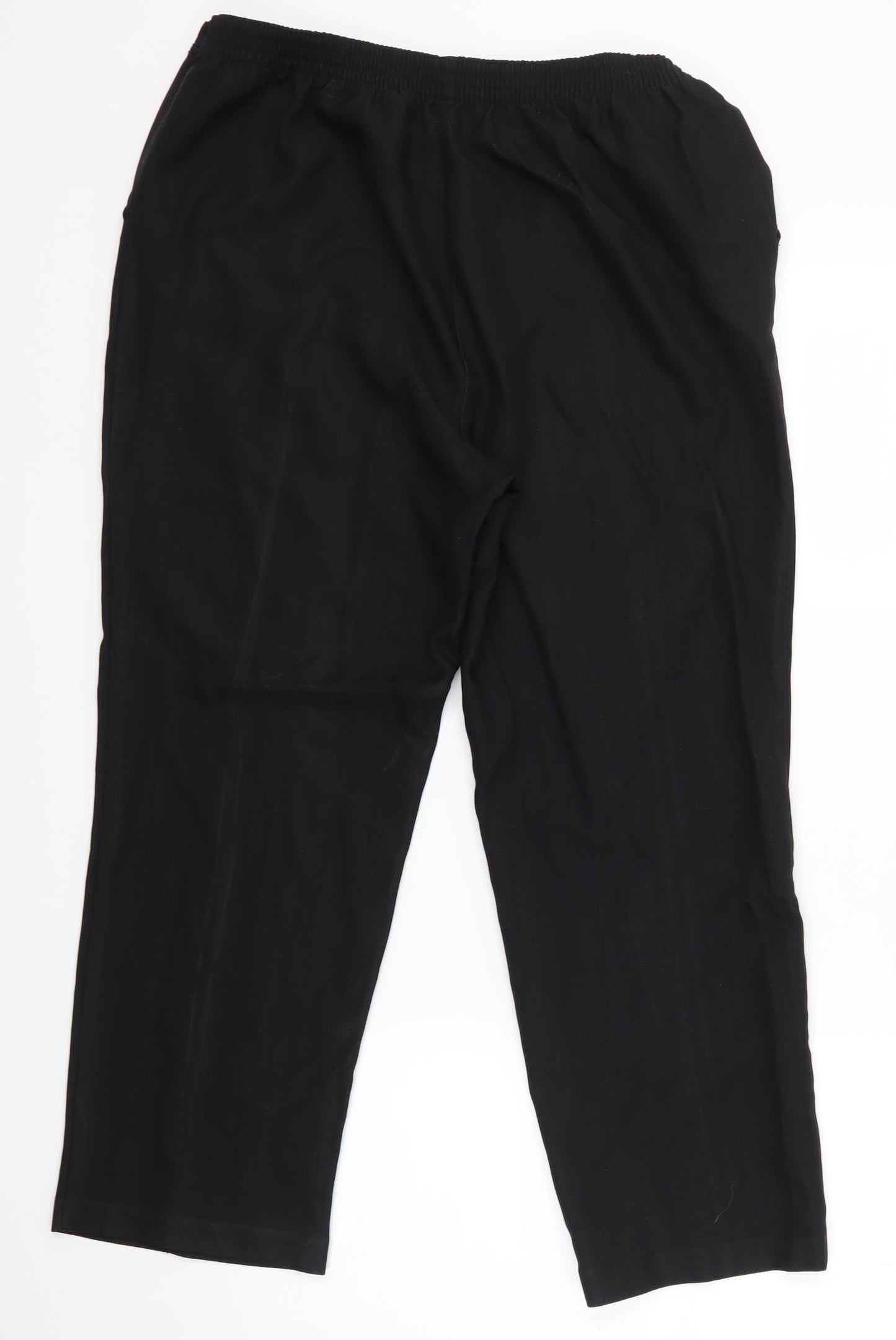 M&S Womens Black   Trousers  Size 16 L26 in