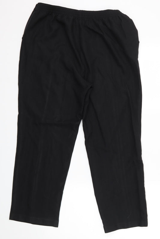 M&S Womens Black   Trousers  Size 16 L26 in