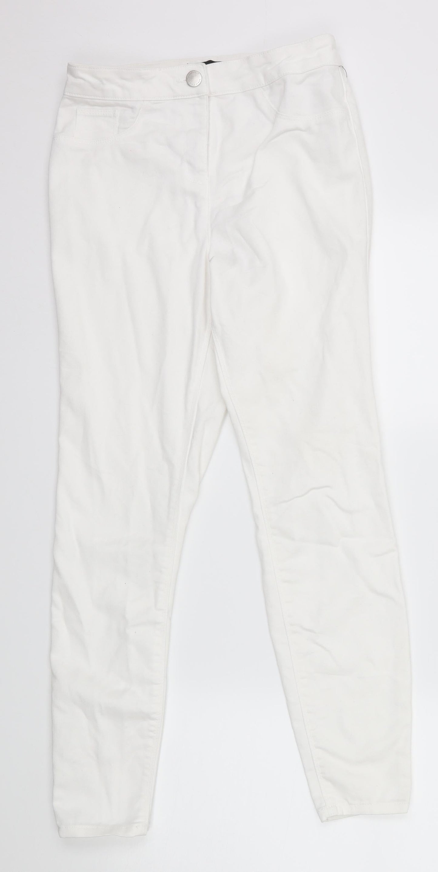 Demin Co Womens White   Straight Jeans Size 8