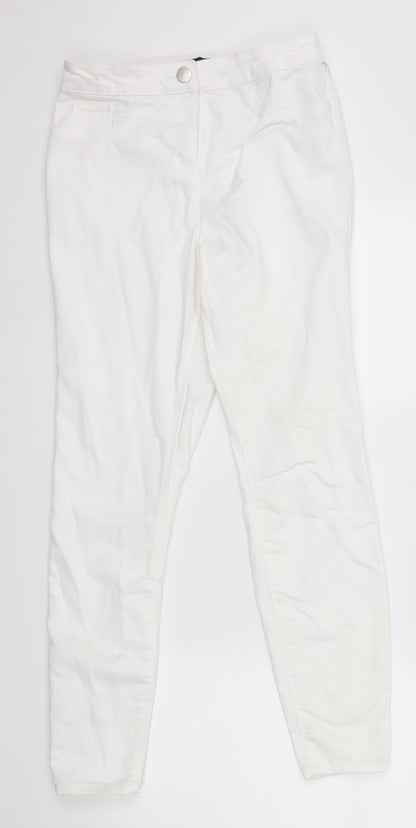 Demin Co Womens White   Straight Jeans Size 8