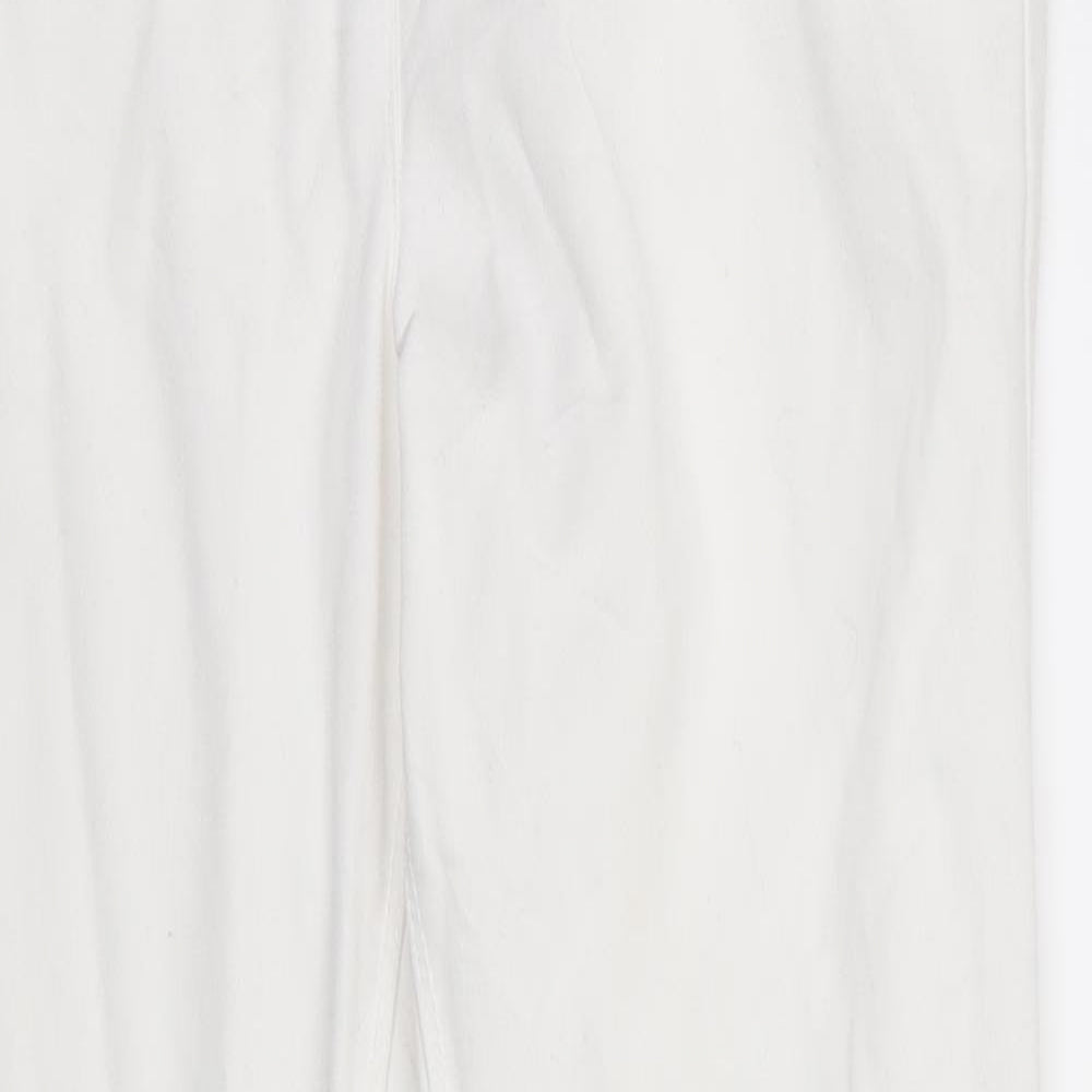Demin Co Womens White   Straight Jeans Size 8
