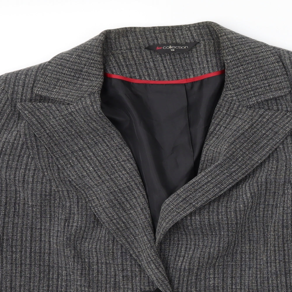 Bm collection Womens Grey   Jacket Blazer Size 18