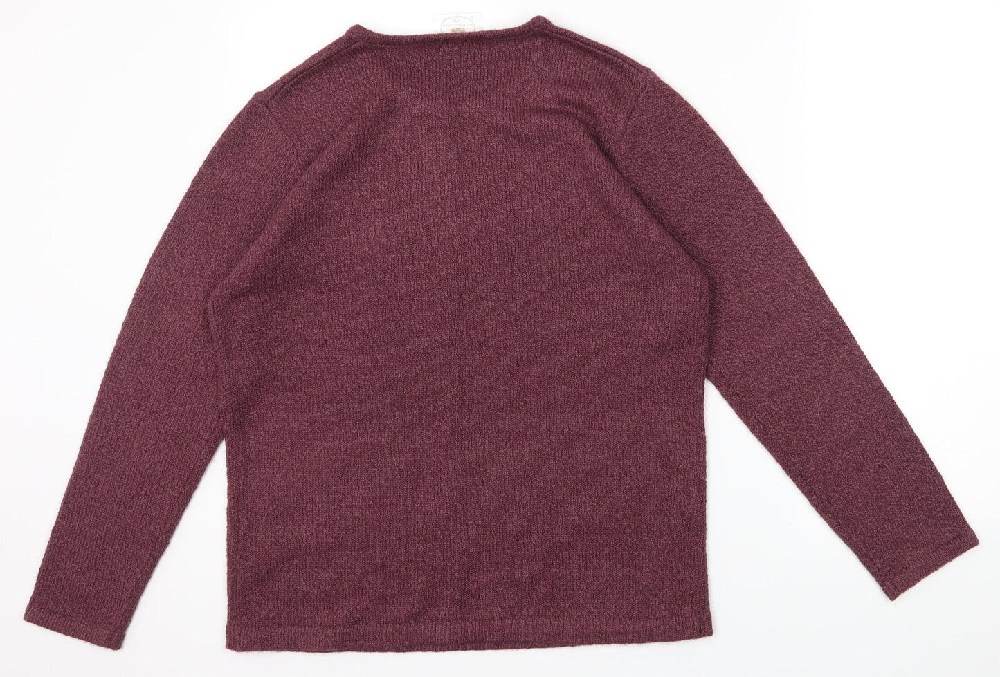 Nightingales Mens Purple   Pullover Jumper Size S