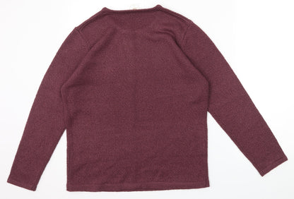 Nightingales Mens Purple   Pullover Jumper Size S
