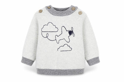 Tu Baby Grey  Flannel Pullover Casual Size 0-3 Months