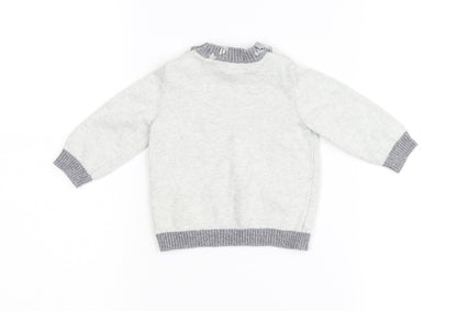 Tu Baby Grey  Flannel Pullover Casual Size 0-3 Months