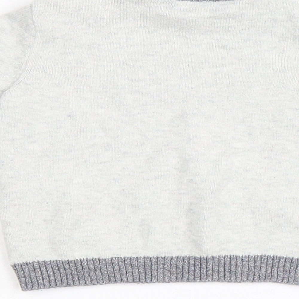 Tu Baby Grey  Flannel Pullover Casual Size 0-3 Months