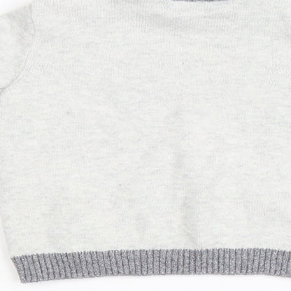 Tu Baby Grey  Flannel Pullover Casual Size 0-3 Months