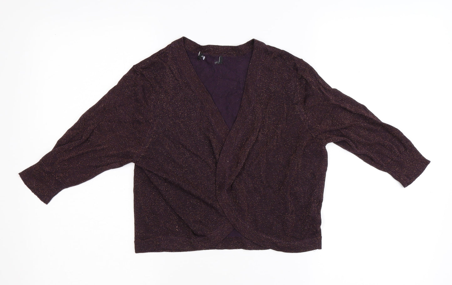 Womens UK Size S Preworn Purple Basic Blouse