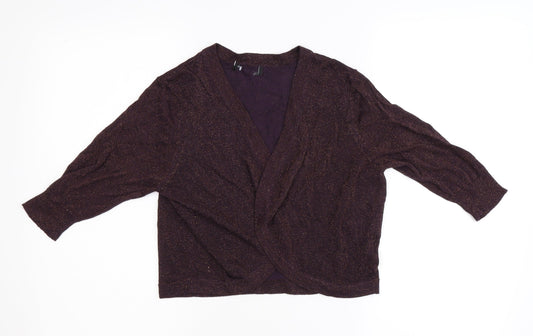 Womens UK Size S Preworn Purple Basic Blouse