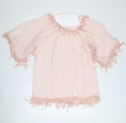 Preworn Womens Pink   Basic Blouse Size L