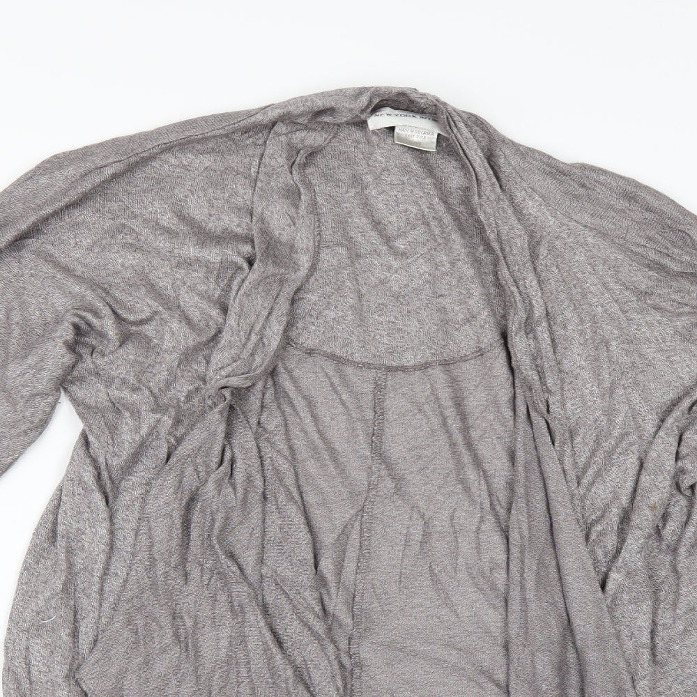 NEW YORK ITIMATES Womens Grey   Cardigan Jumper Size M