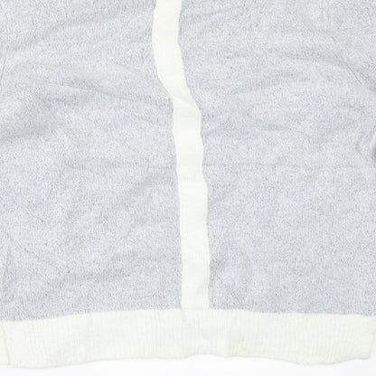Oasis Womens Grey Striped  Pullover Jumper Size XS