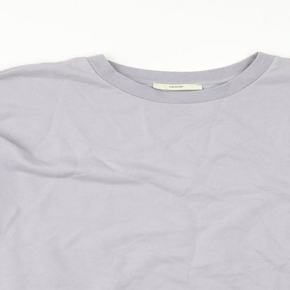 George Womens Grey   Pullover Sweatshirt Size L  - PUFF SLEEVE