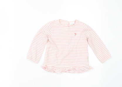 NEXT Girls Beige Striped   Pyjama Set Size 6-9 Months  - Pyjama Set