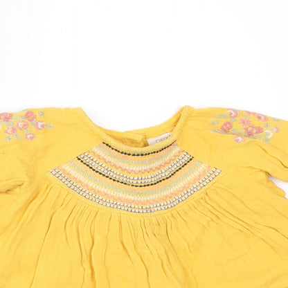 NEXT Girls Yellow   A-Line  Size 3-6 Months