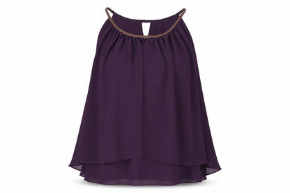 Womens UK Size L Krisp Purple Tunic Blouse