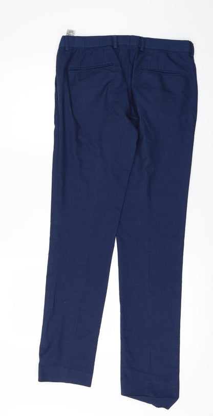 Mens UK Size 30 in Topman Regular Fit  Blue Trousers