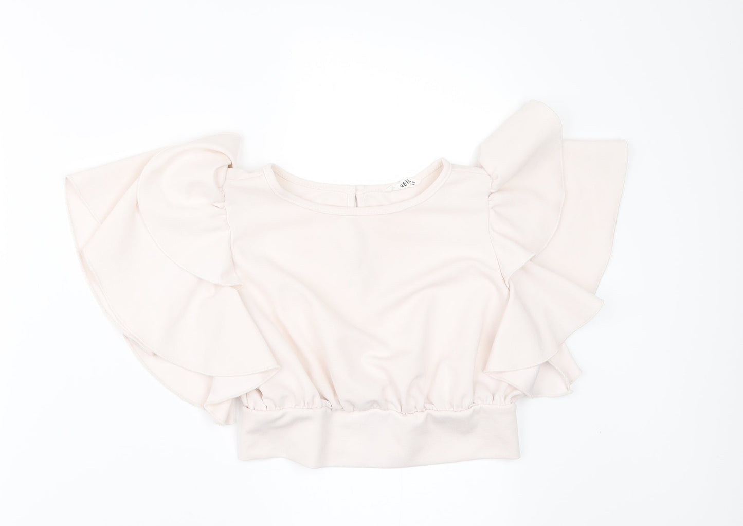 SheIn Girls Ivory   Cropped Blouse Size 10 Years