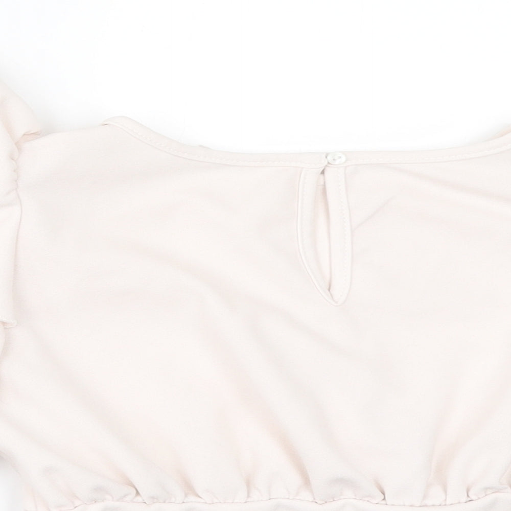 SheIn Girls Ivory   Cropped Blouse Size 10 Years
